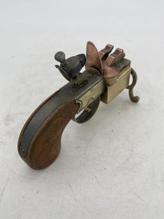 Dunhill Brass Tinder Pistol Table Lighter