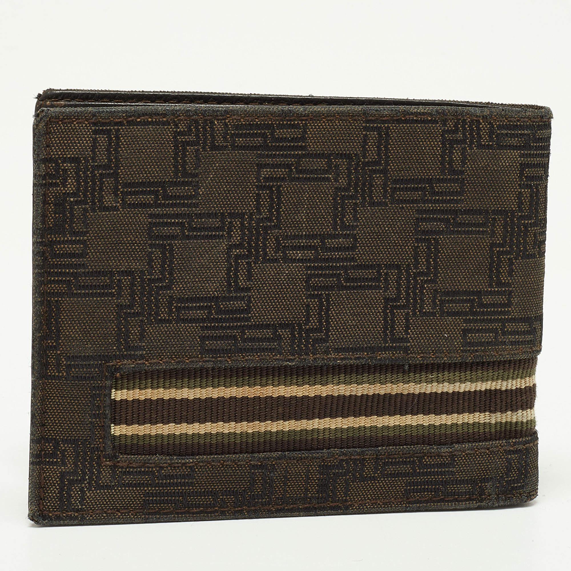 Dunhill Brown Monogram Canvas Bifold Wallet For Sale 1