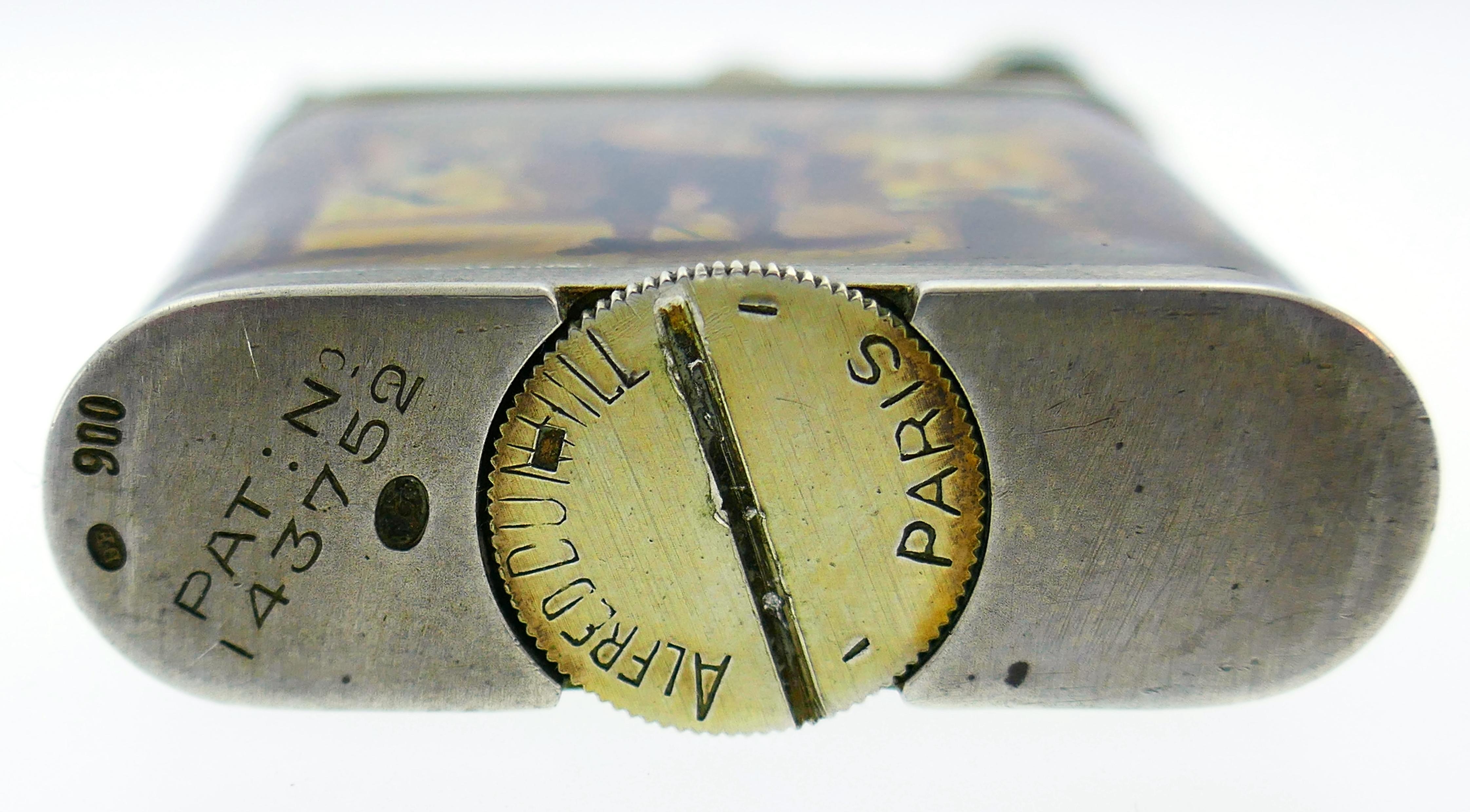 Dunhill Bruder Frank Enamel Silver Lighter Cigarette Case in Fitted Box 2