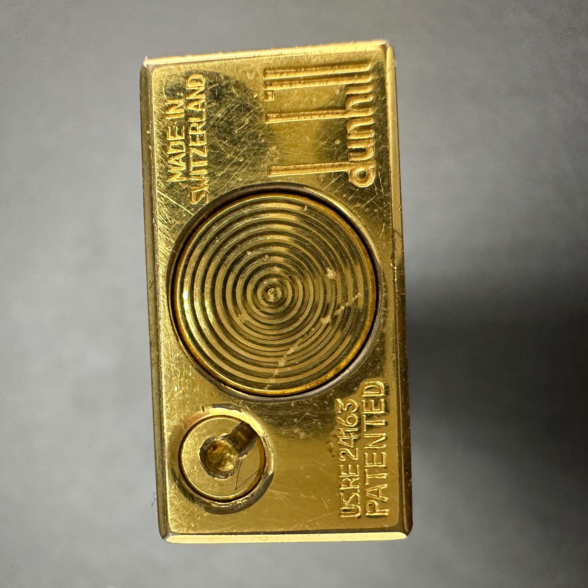 Dunhill circa 1980 Vintage Gold Plated & Tortoiseshell Resin Lighter 1