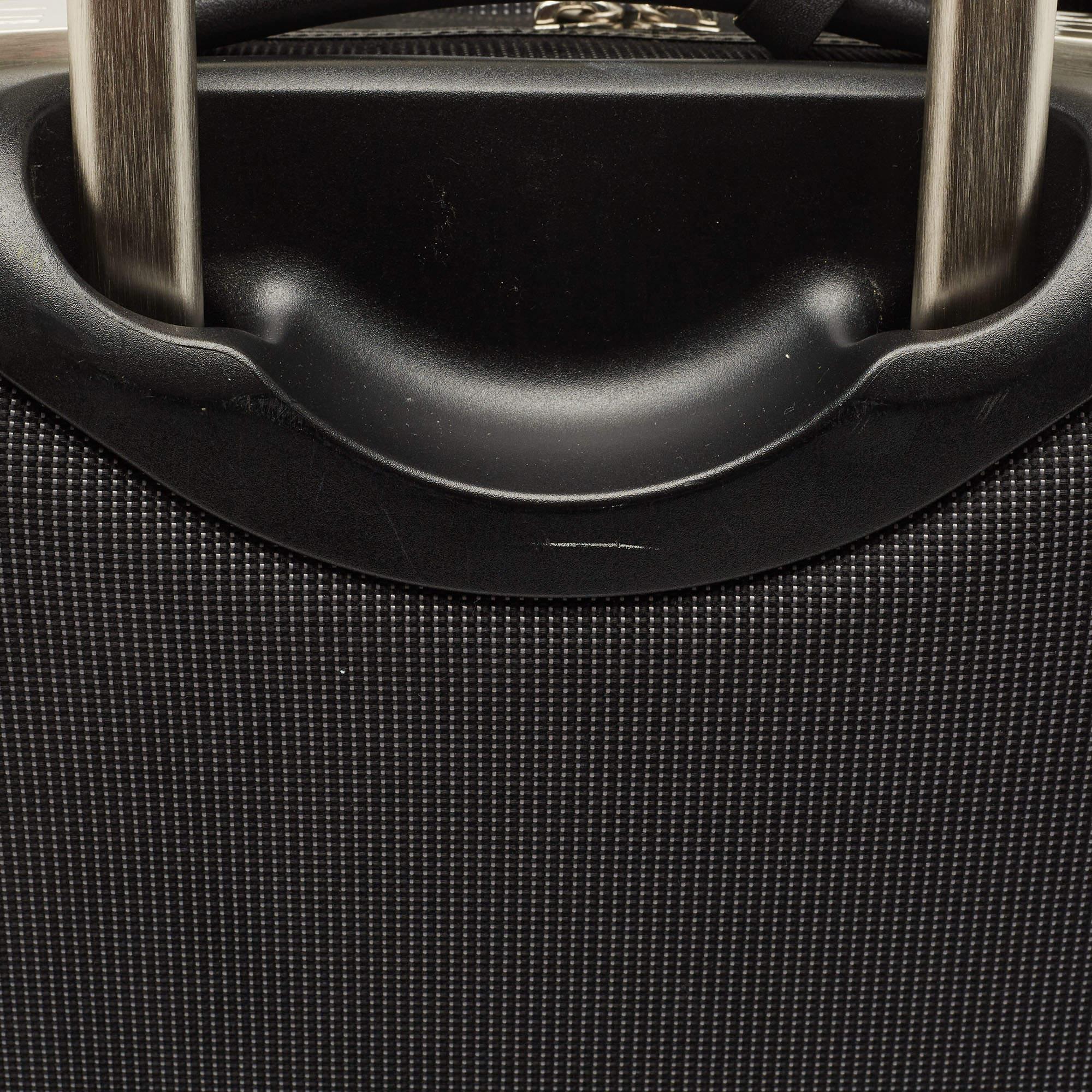 Dunhill Dark Grey Canvas 2 Wheeled Cabin Luggage 8