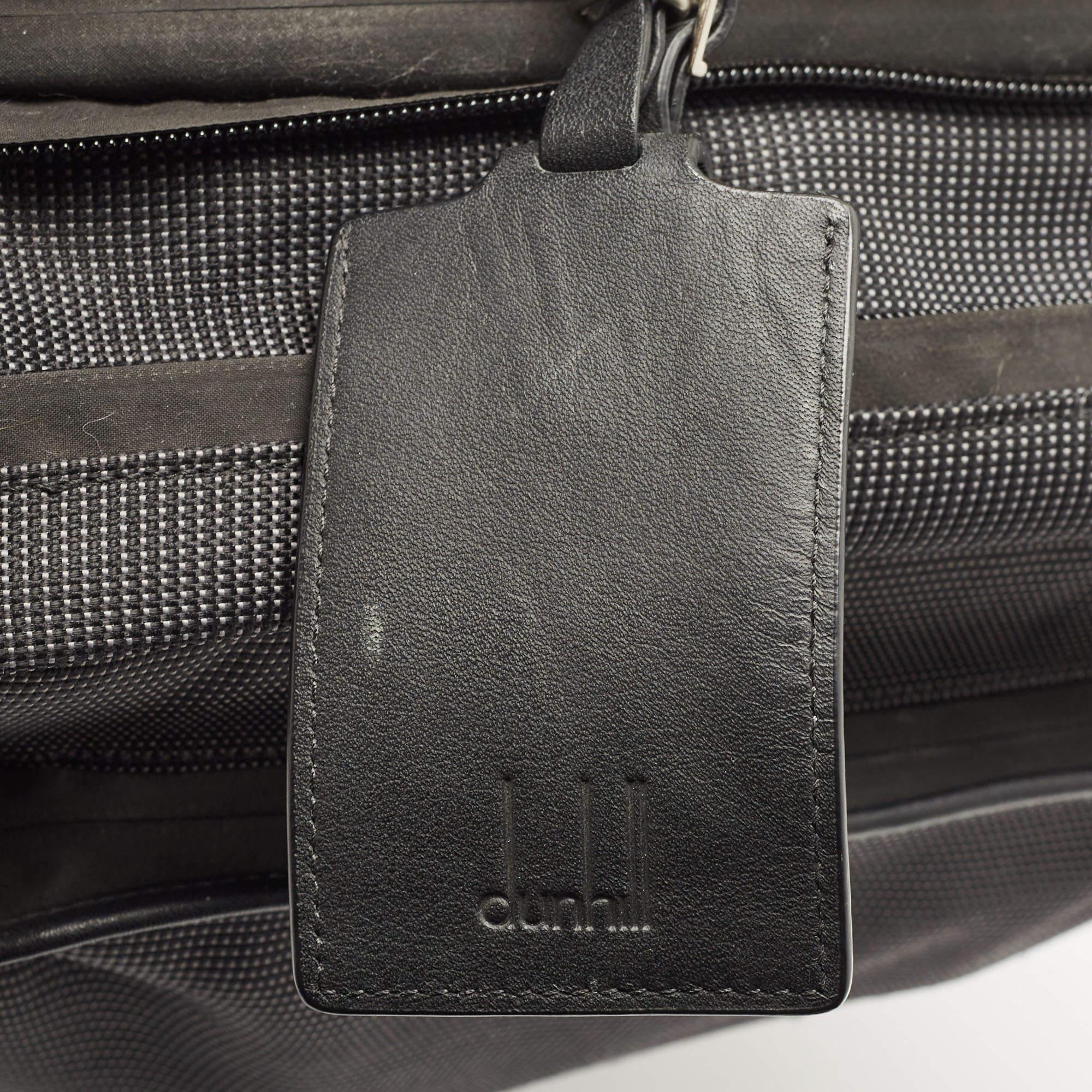 Dunhill Dark Grey Canvas 2 Wheeled Cabin Luggage 13