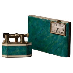 Antique Dunhill for Gorham  Art Deco Enamel Vanity Set, Circa 1920