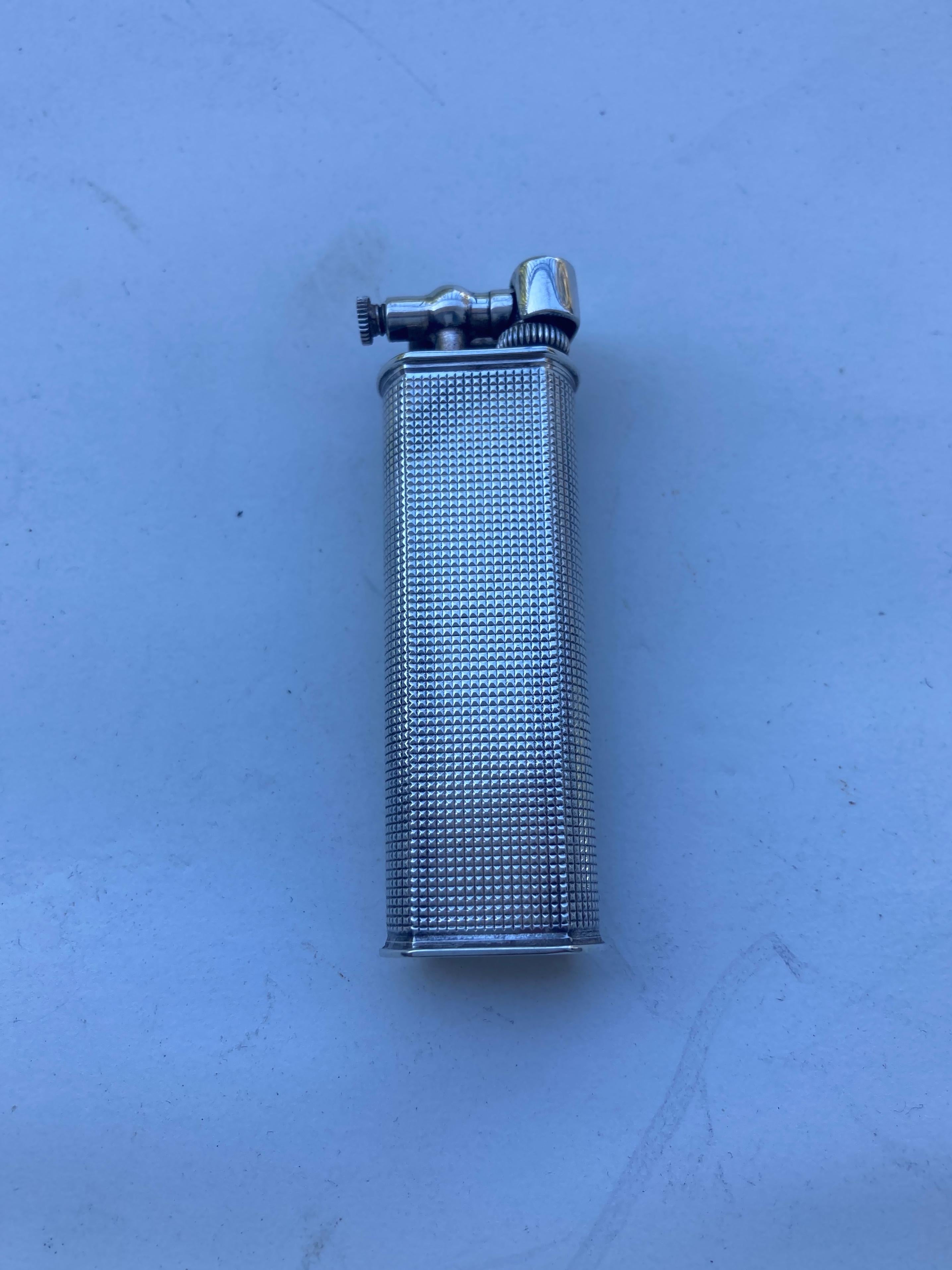 briquet dunhill argent