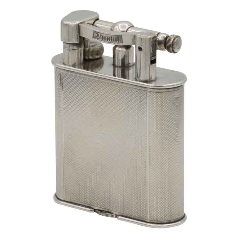 Subjektiv George Hanbury termometer Dunhill ''Giant'' Lighter with Silver Plated Engine Turned Finish, circa  1948 at 1stDibs | giant lighter, jumbo lighter, dunhill lighter