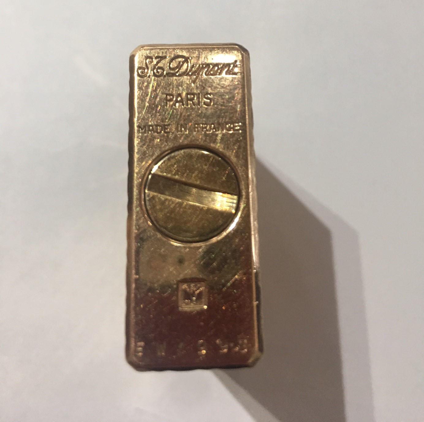 Mid-Century Modern Dupont Gold-Plated Lighter Paris France Estate Find