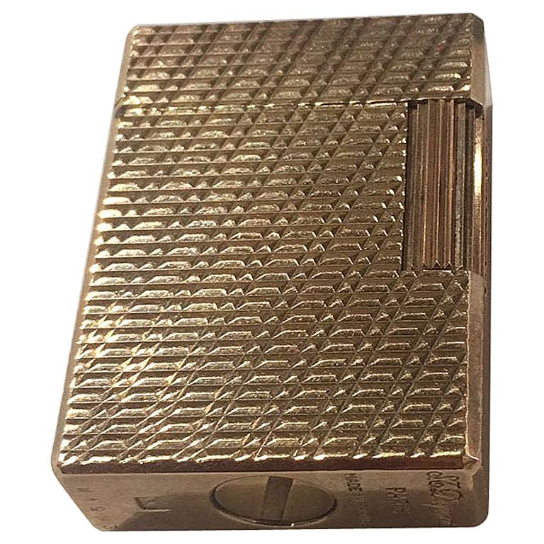 Dupont Gold-Plated Lighter Paris France Estate Find