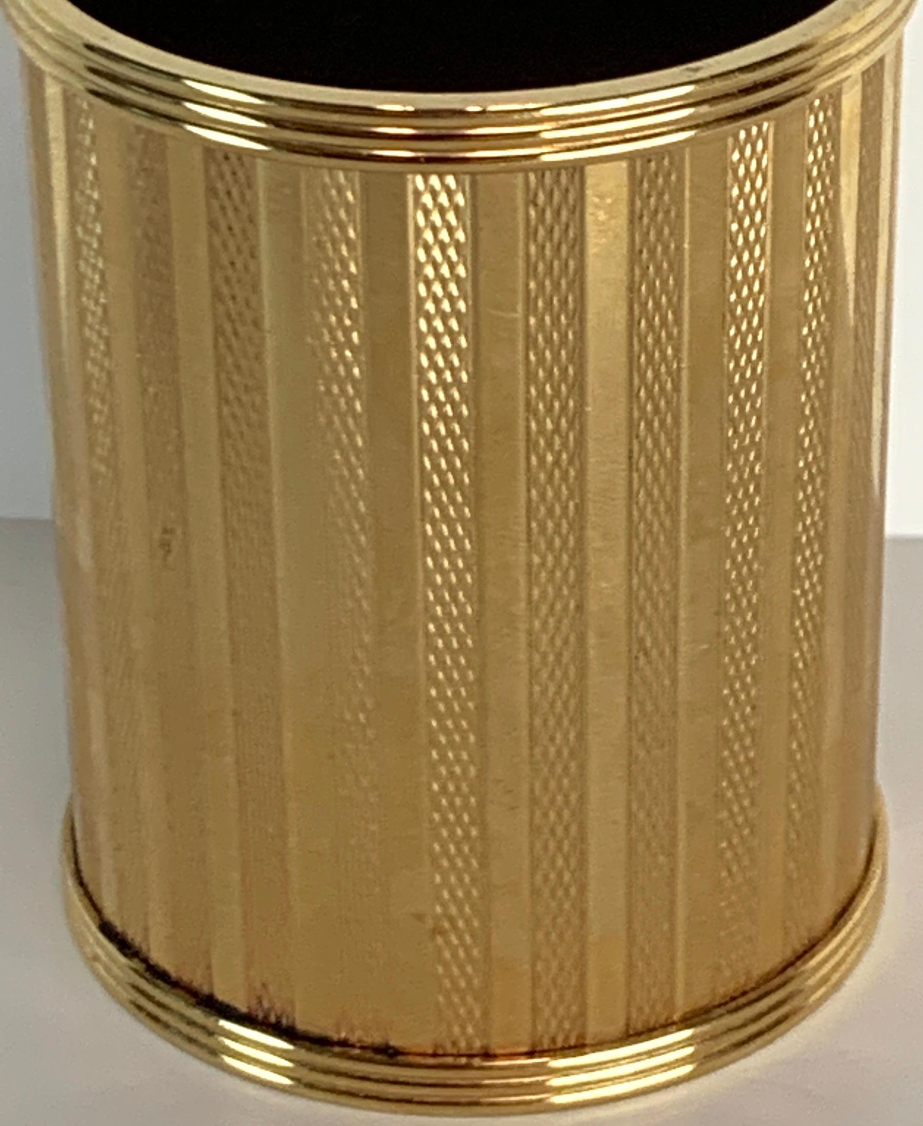 Modern Dunhill Gold-Plated Smoking Stand, Paris, circa 1950