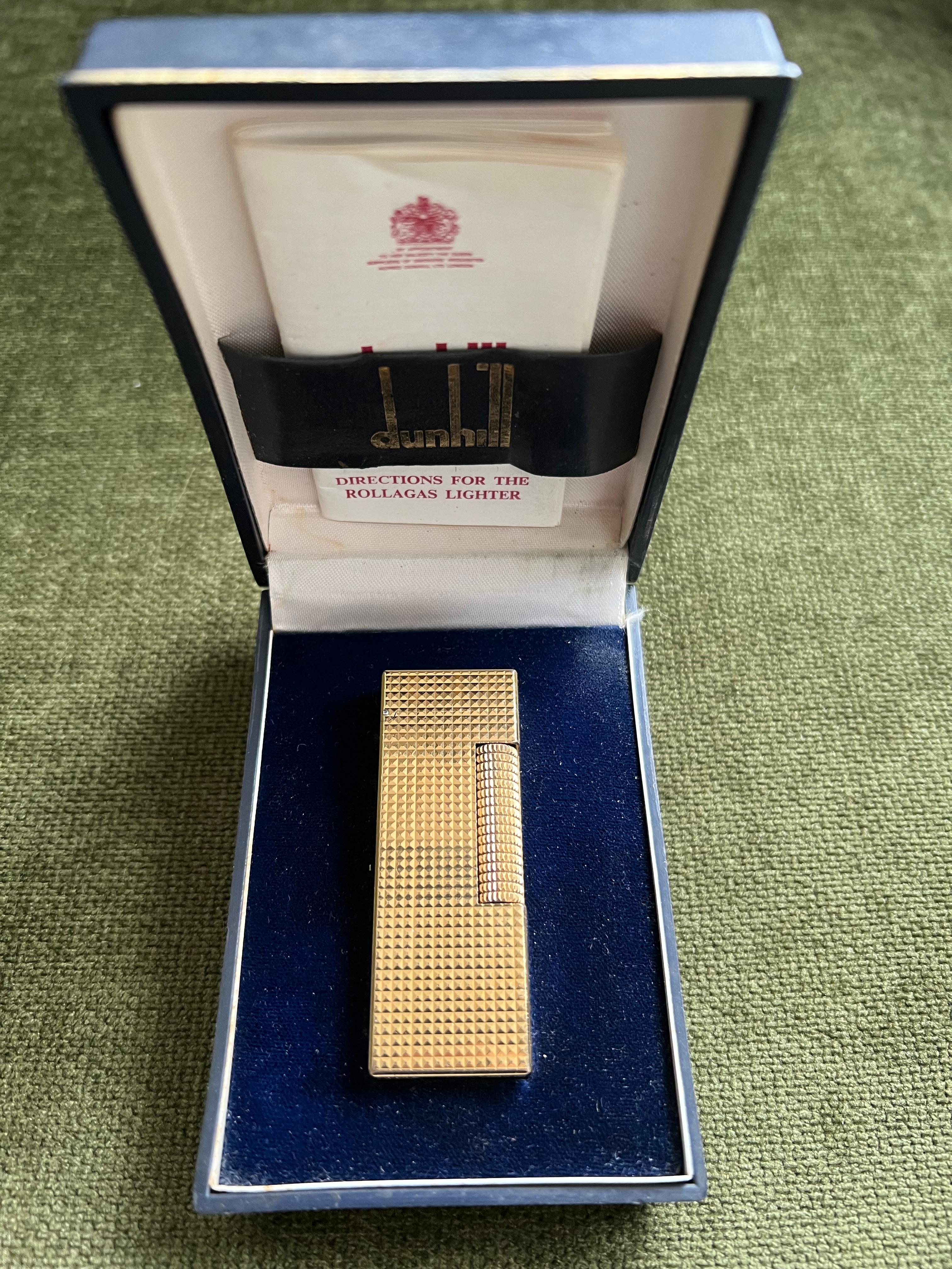 gold dunhill lighters