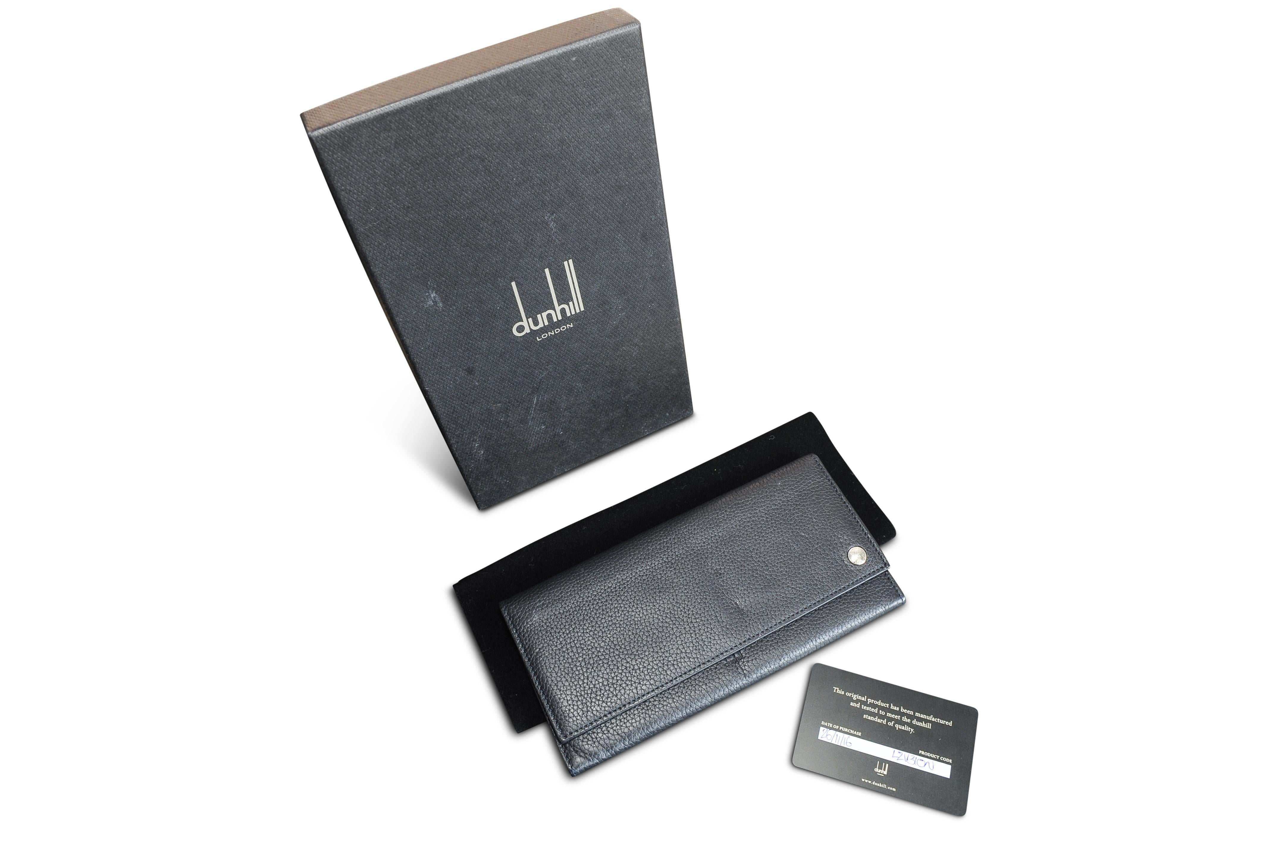 dunhill leather wallet