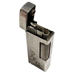 Retro Dunhill London Silver Plate Rollalite Petrol Lighter (Silver plate?)