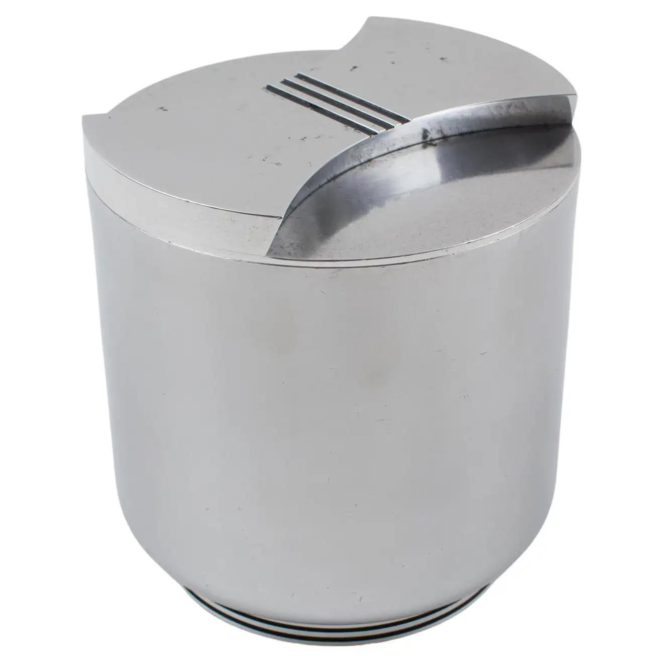 Dunhill Machine Age Aluminum Cigar Box Humidor, 1920s For Sale at 1stDibs