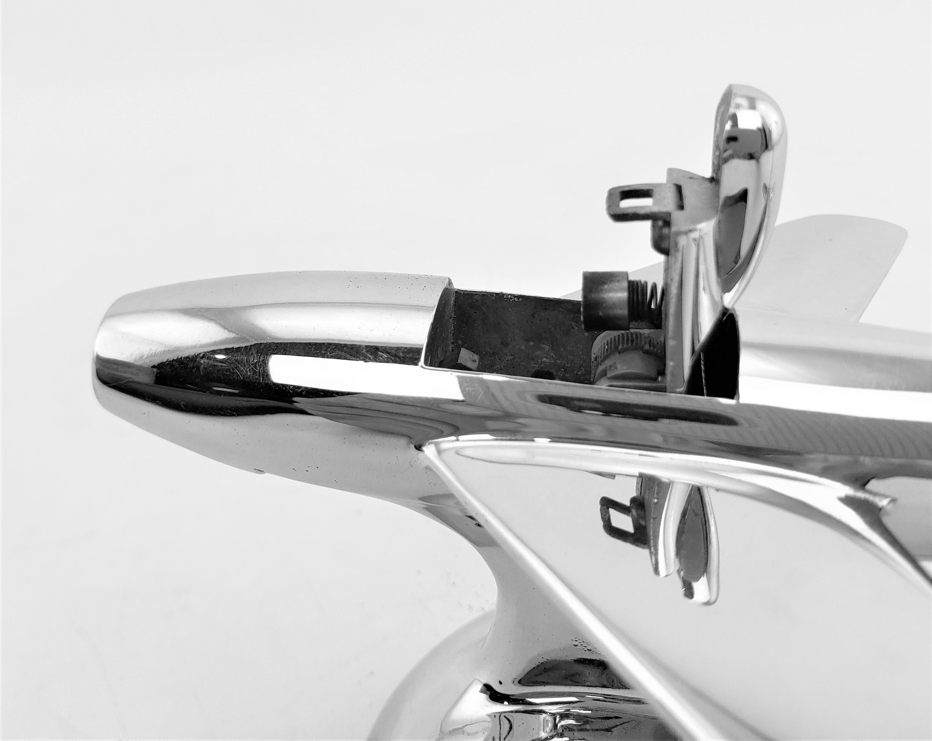 Dunhill, briquet de table d'avion Sabre stylisé chromé, moderne du milieu du siècle dernier en vente 6