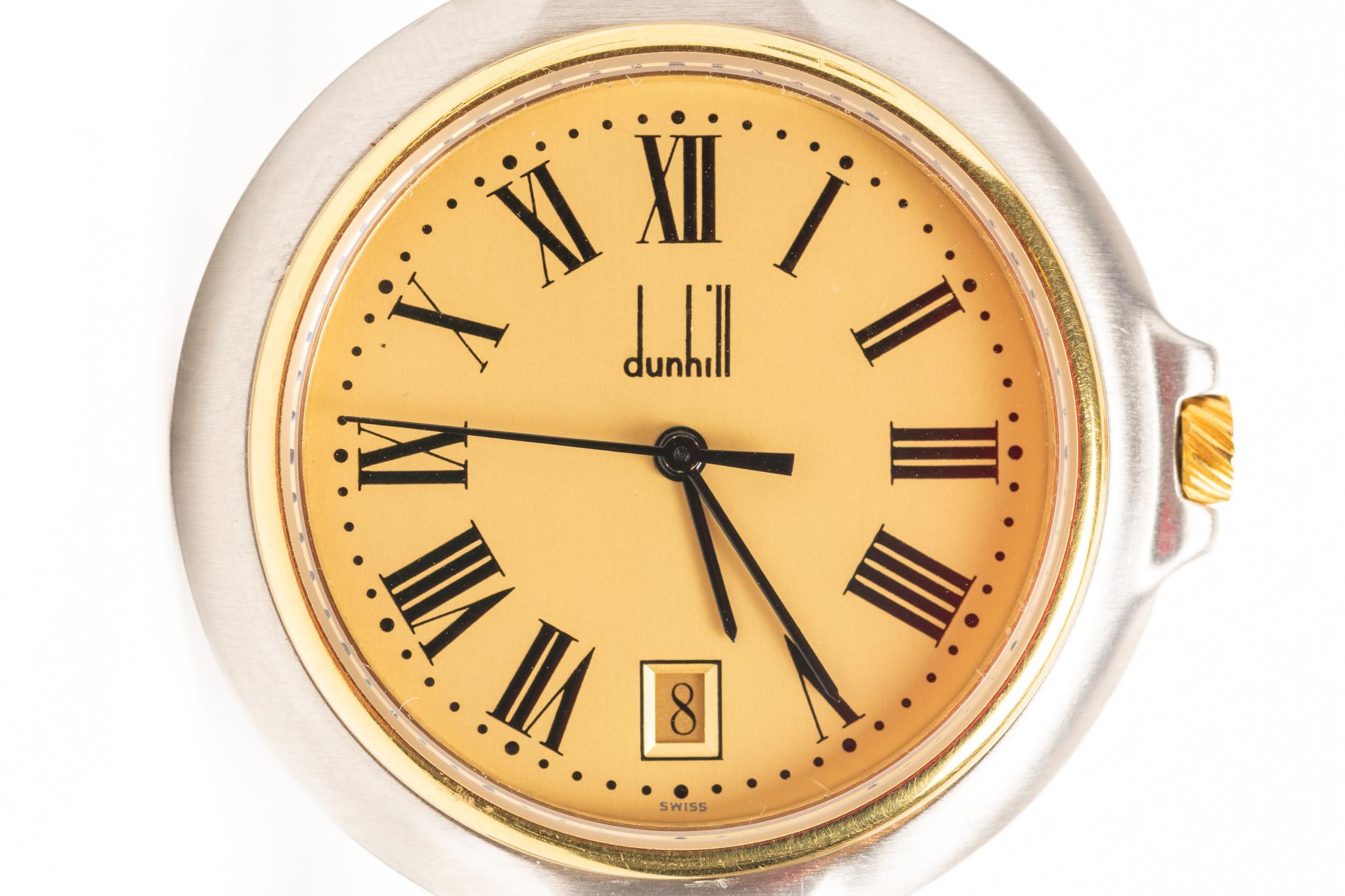 Dunhill Millennium Quartz Oro e Argento Orologio da polso unisex in vendita 4