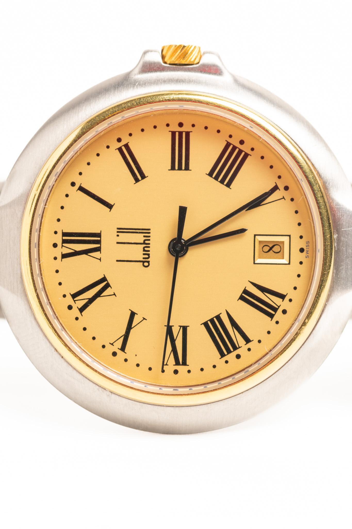 Dunhill Millennium Quartz Oro e Argento Orologio da polso unisex in vendita 5
