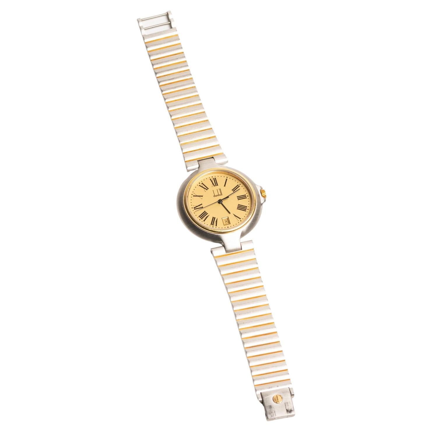 Reloj de pulsera unisex Dunhill Millennium Quartz Gold & Silver
