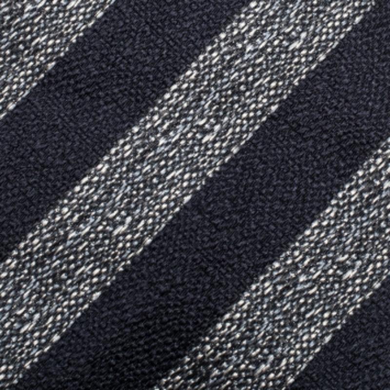 Dunhill Navy Blue Diagonal Stripe Mulberry Silk Jacquard Tie en Bueno estado para la venta en Dubai, Al Qouz 2