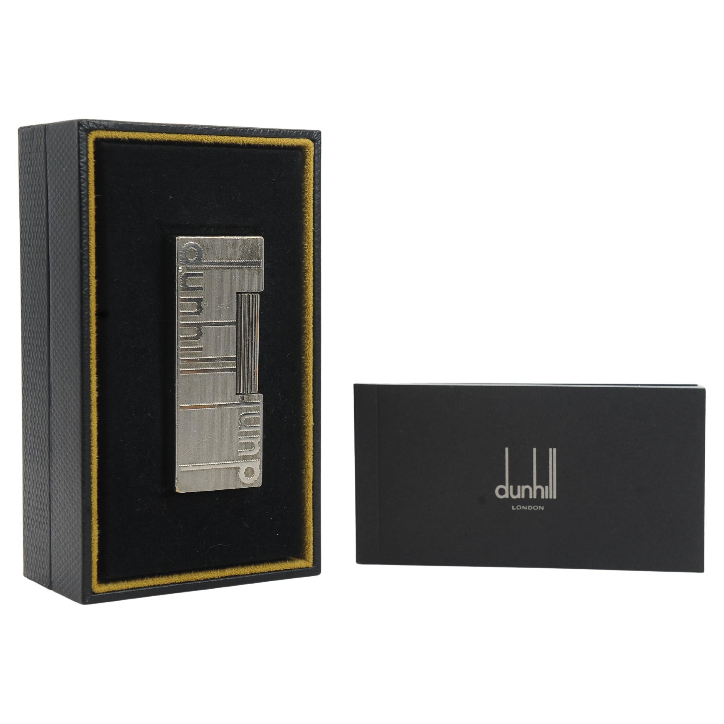 Dunhill of London, briquet de cigarettes à queue longue et logo Rollgas avec boîte Dunhill