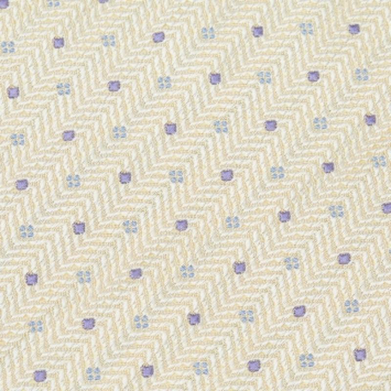 Beige Dunhill Cravate en jacquard de soie jaune pâle à micro motifs en vente