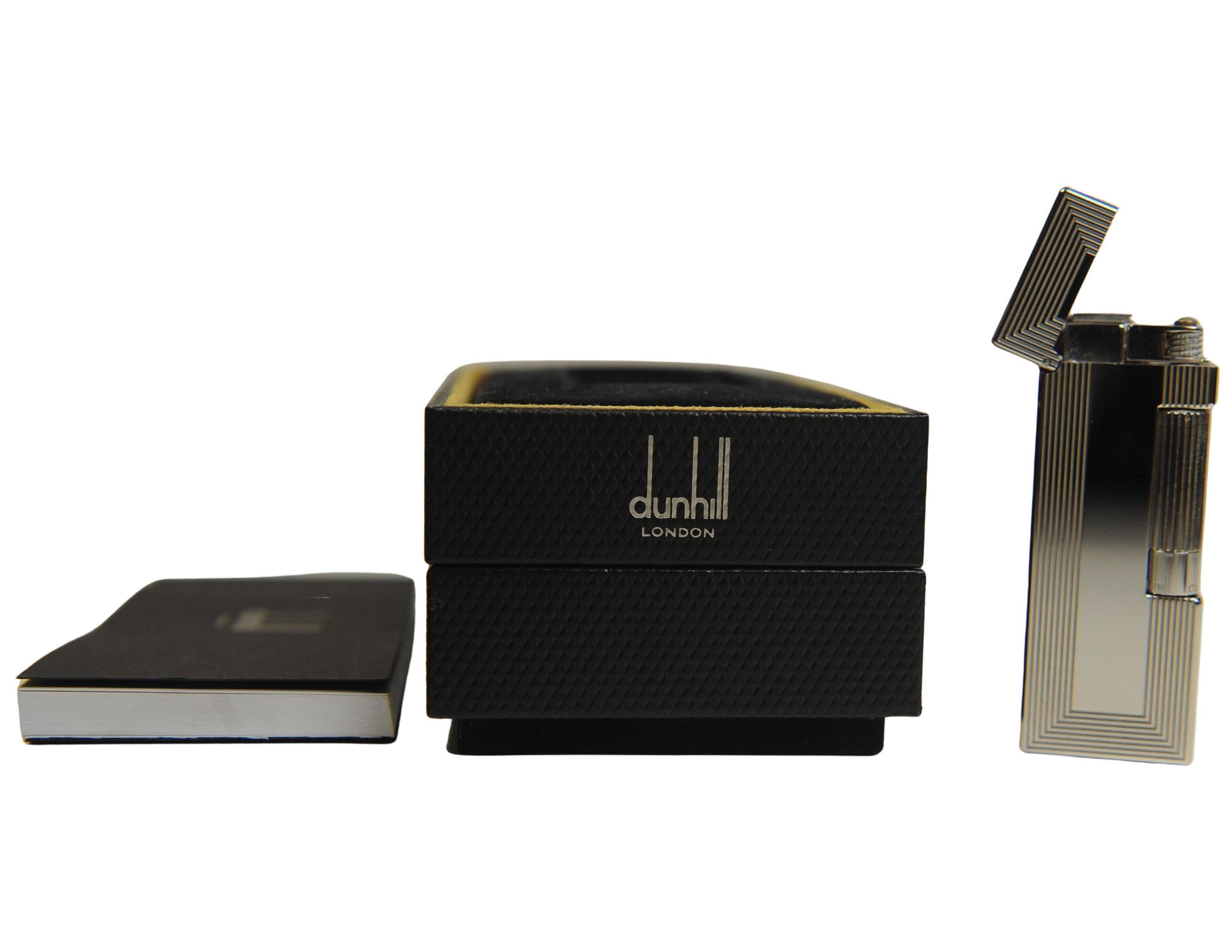 Encendedor de Bolsillo Rollagas Dunhill Paladiado Con Caja Original en Bueno estado para la venta en Reading, Berkshire