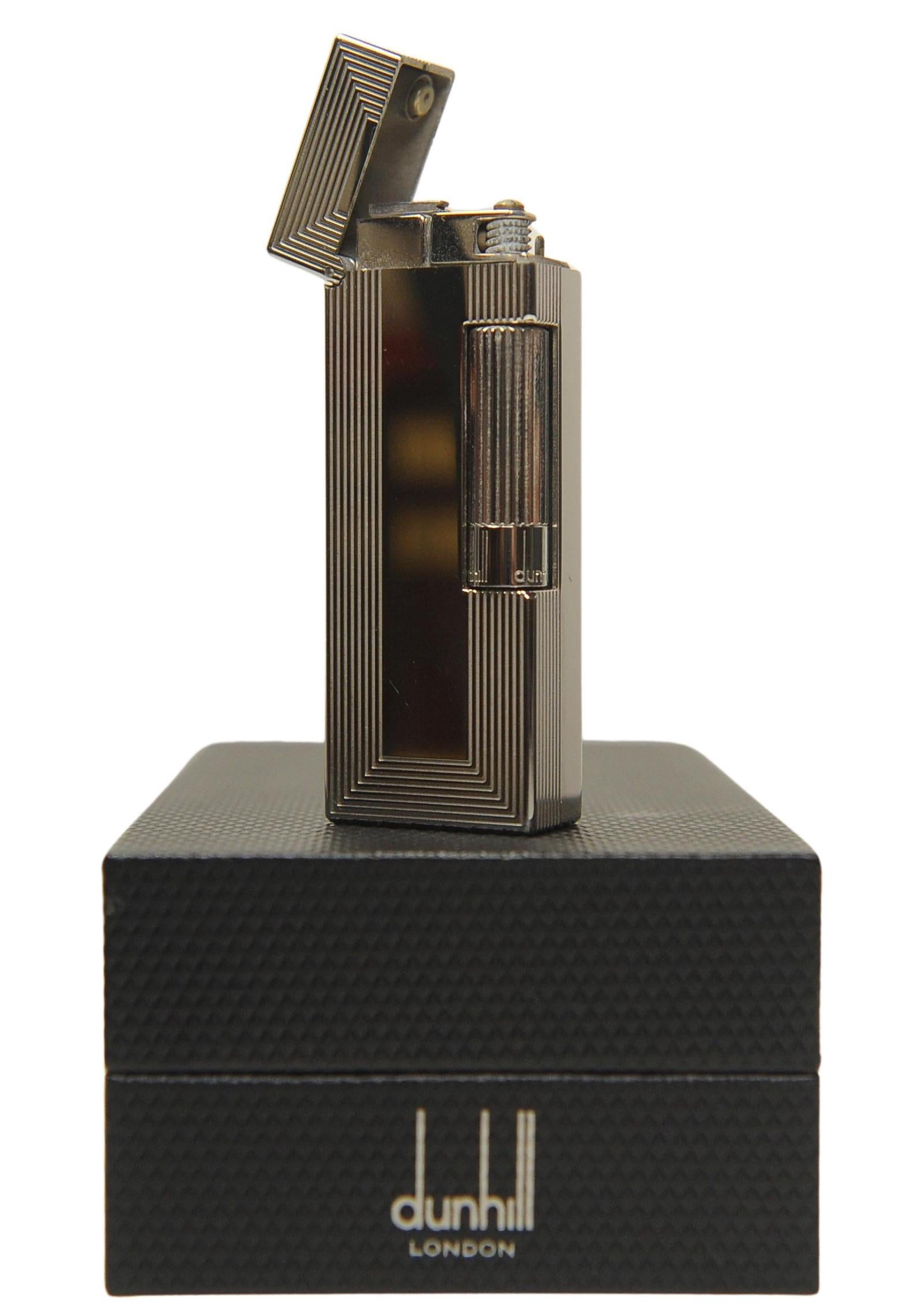 Encendedor de Bolsillo Rollagas Dunhill Paladiado Con Caja Original Siglo XXI y contemporáneo en venta