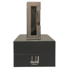 Dunhill Palladium Plated Rollagas Pocket Lighter, Art Deco, 2007