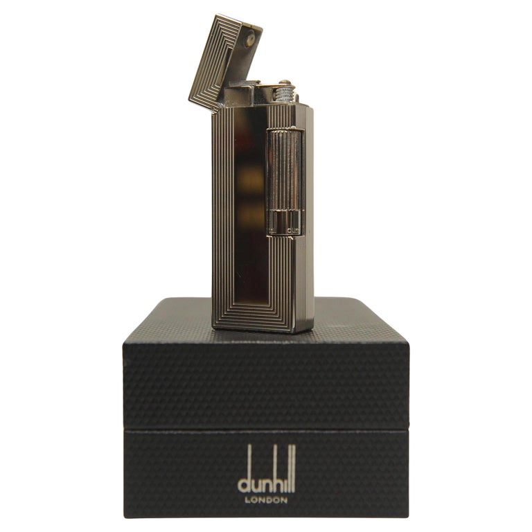 selfridges cigarettes Dunhill Palladium Plated Rollagas Pocket Cigarette Lighter With Original Box