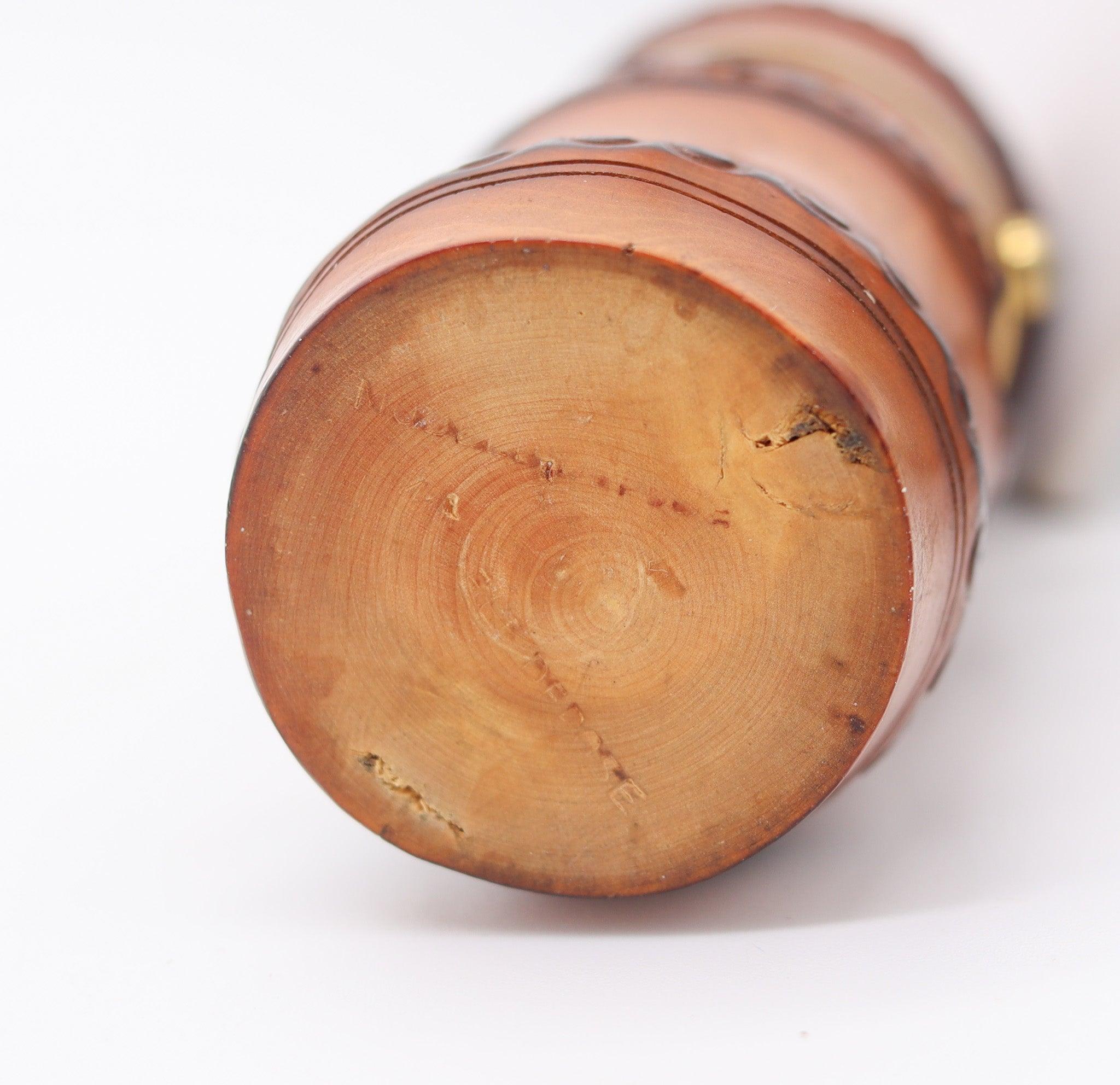 DUNHILL Paris 1934 Art Deco geschnitzter Petrol-Schreibtischleuchter aus Bambus im Zustand „Hervorragend“ im Angebot in Miami, FL