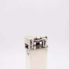 DUNHILL Paris 1955 Art Deco Large Desk Lift-Arm Lighter in Solid Sterling Silver