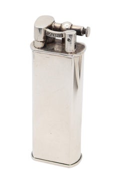 DUNHILL Paris 1955 Art Deco Large Desk Lift-Arm Lighter in Solid Sterling Silver