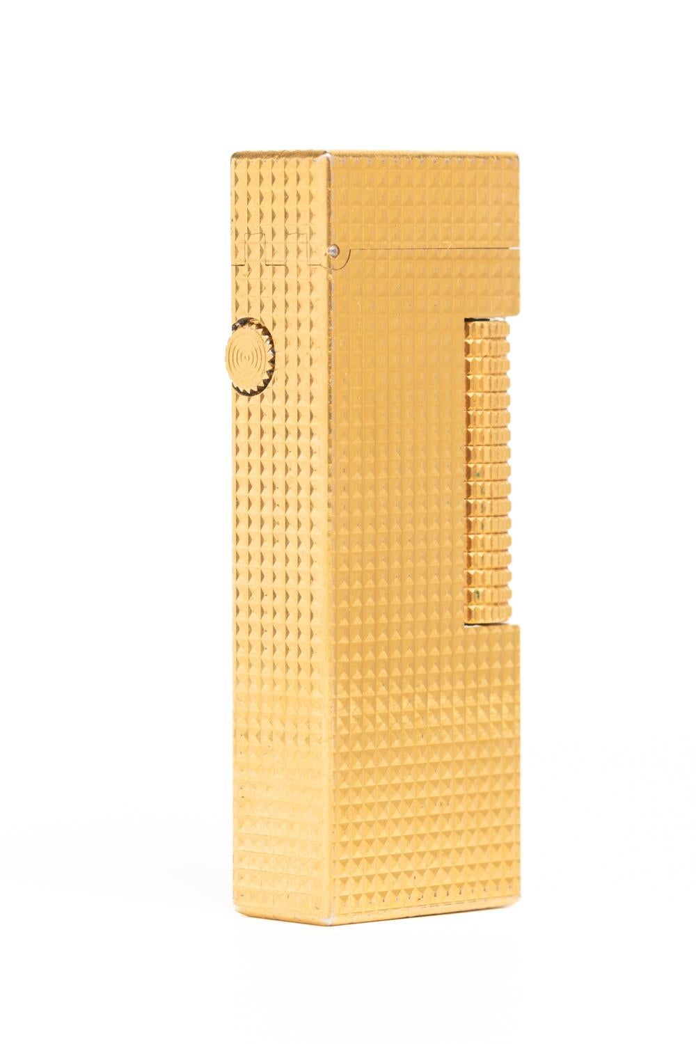 gold plated dunhill lighter