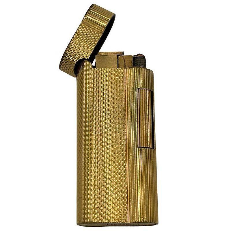 Moderne Dunhill Briquet Rollagas de type S plaqué or, vers 1970 en vente