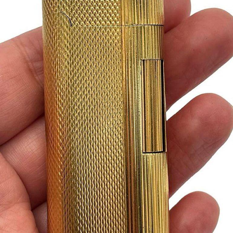 Dunhill Briquet Rollagas de type S plaqué or, vers 1970 en vente 1