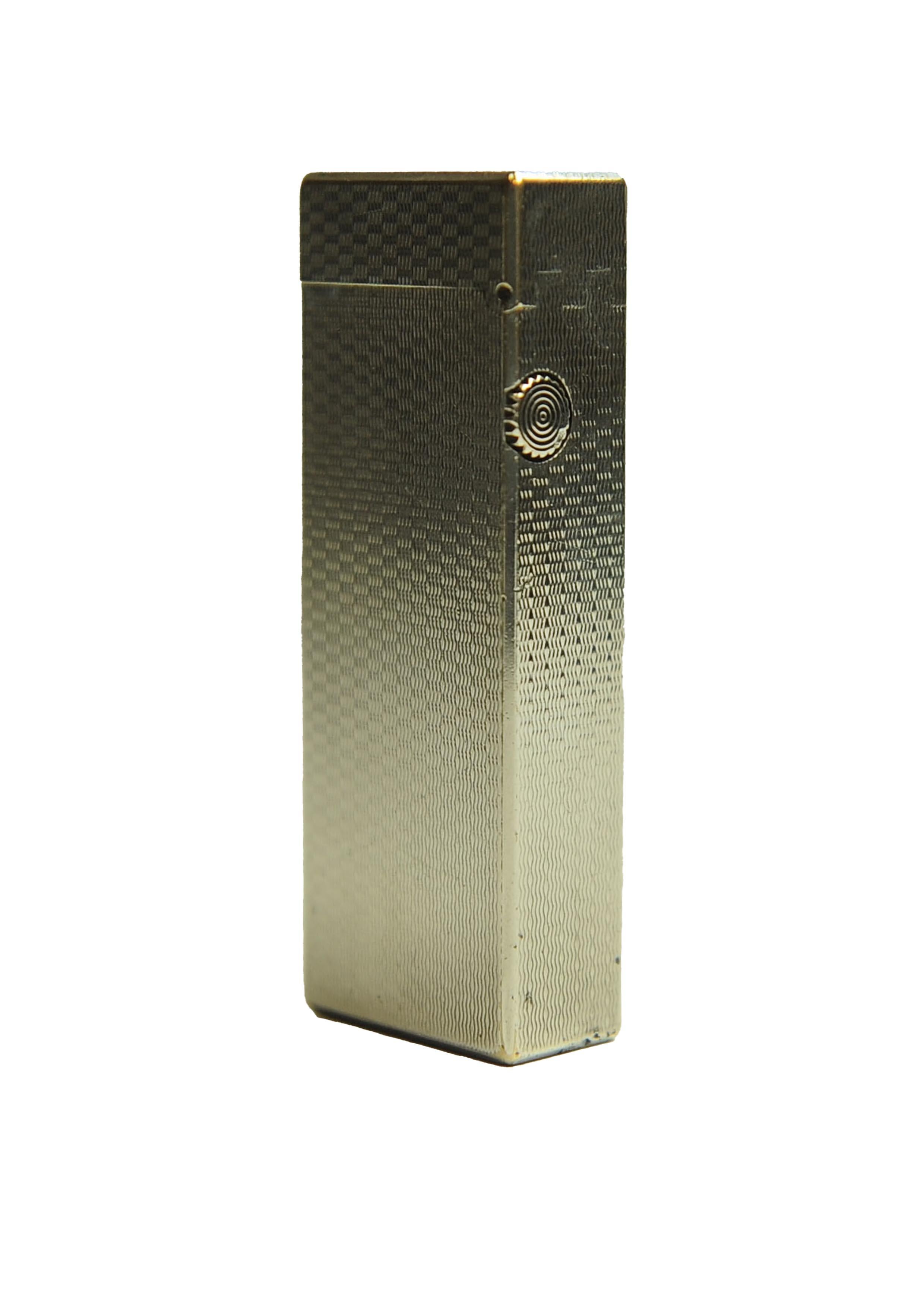 Dunhill Silver Plated Working Rollagas Lighter With Dunhill Box Serviced Bon état - En vente à Reading, Berkshire