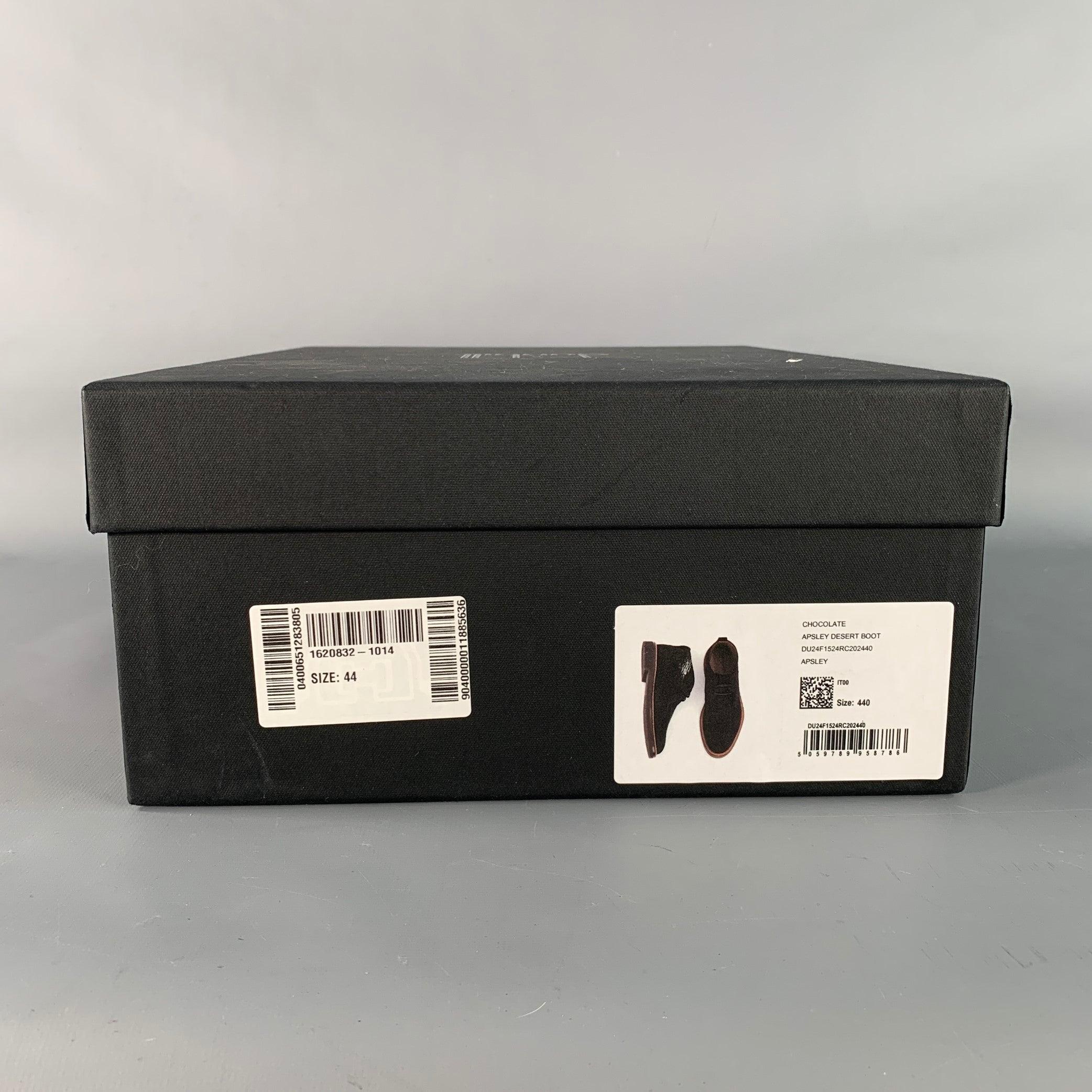 Dunhill Size 11 Brown Suede Ankle Boots en vente 5