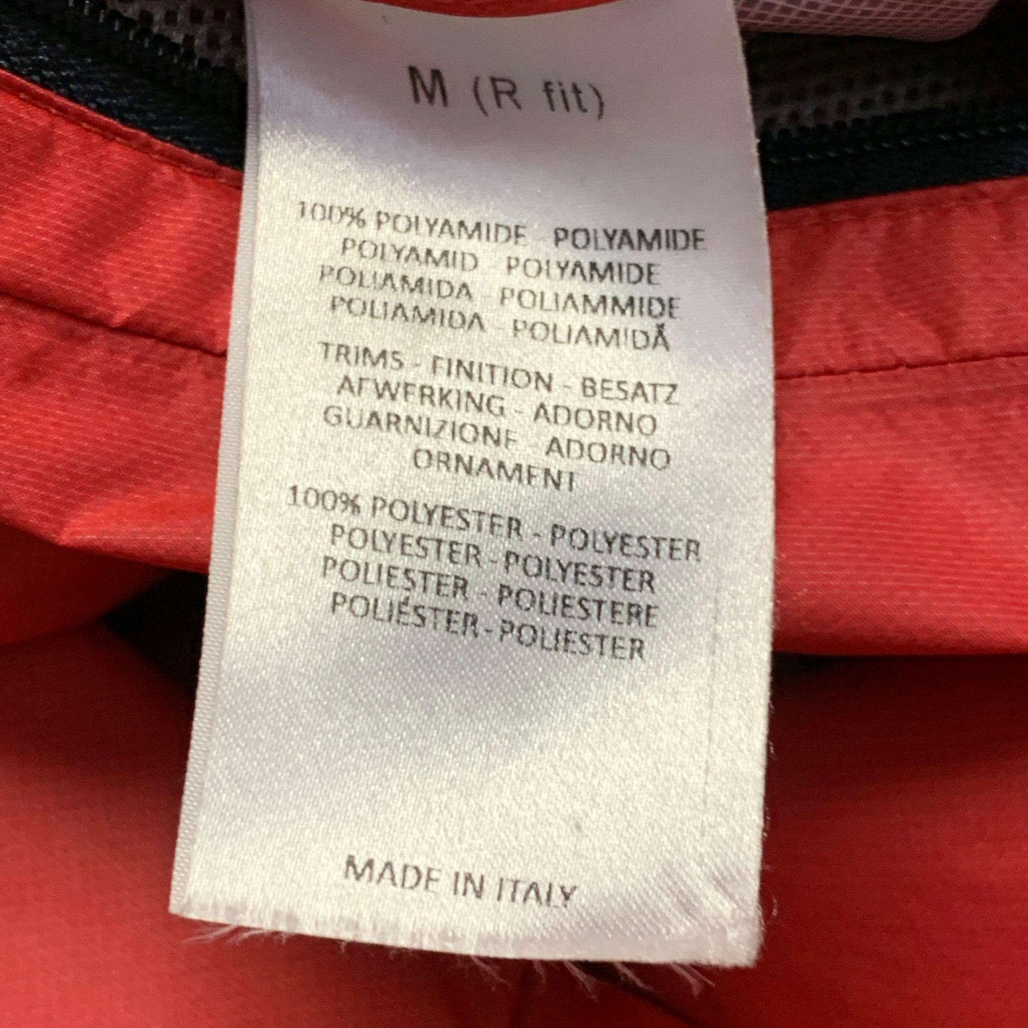 DUNHILL Größe M Rot Polyamid Zip Up Jacke im Angebot 2