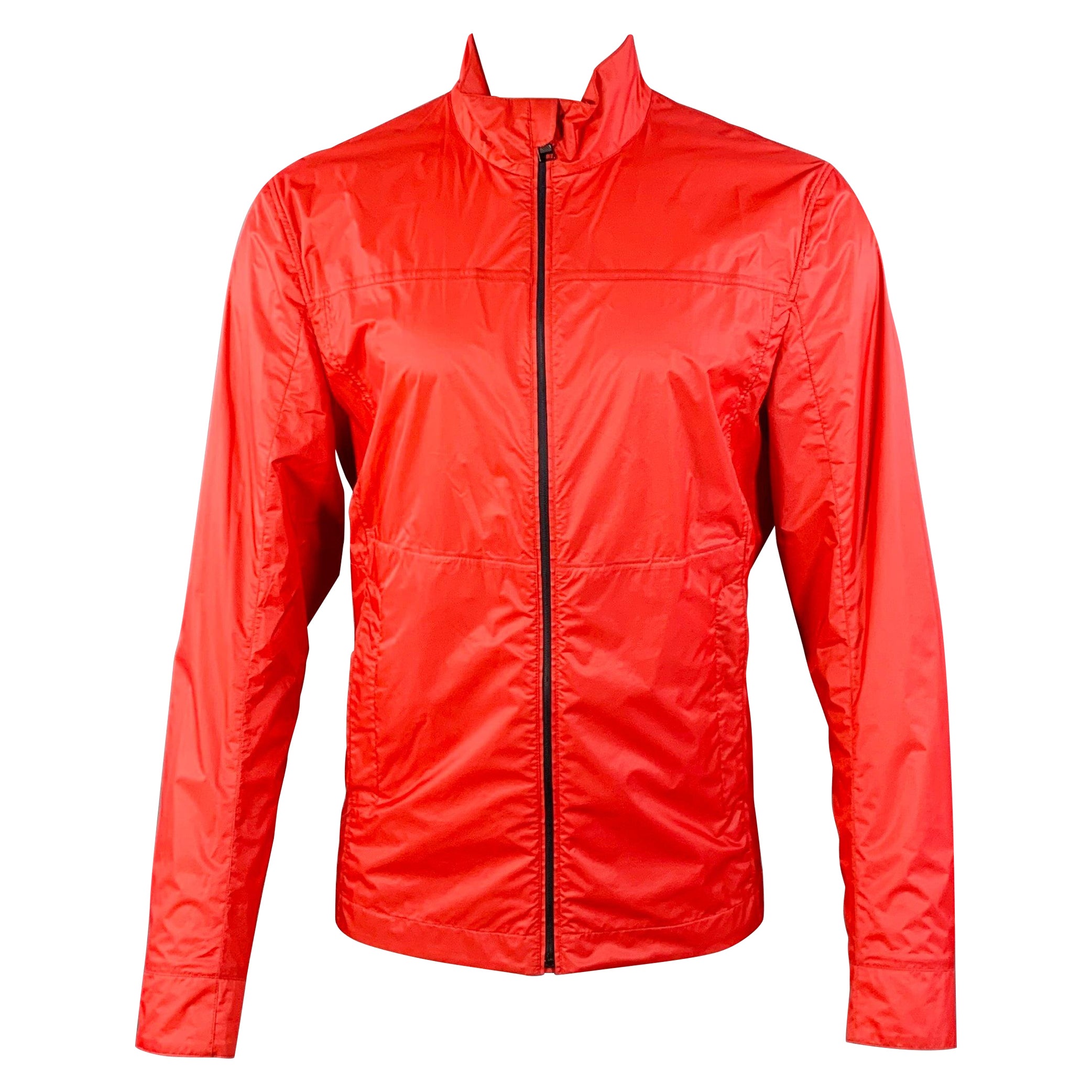 DUNHILL Größe M Rot Polyamid Zip Up Jacke im Angebot