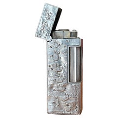 Dunhill St. Andrews Limited Edition Harold Riley Silver Lighter