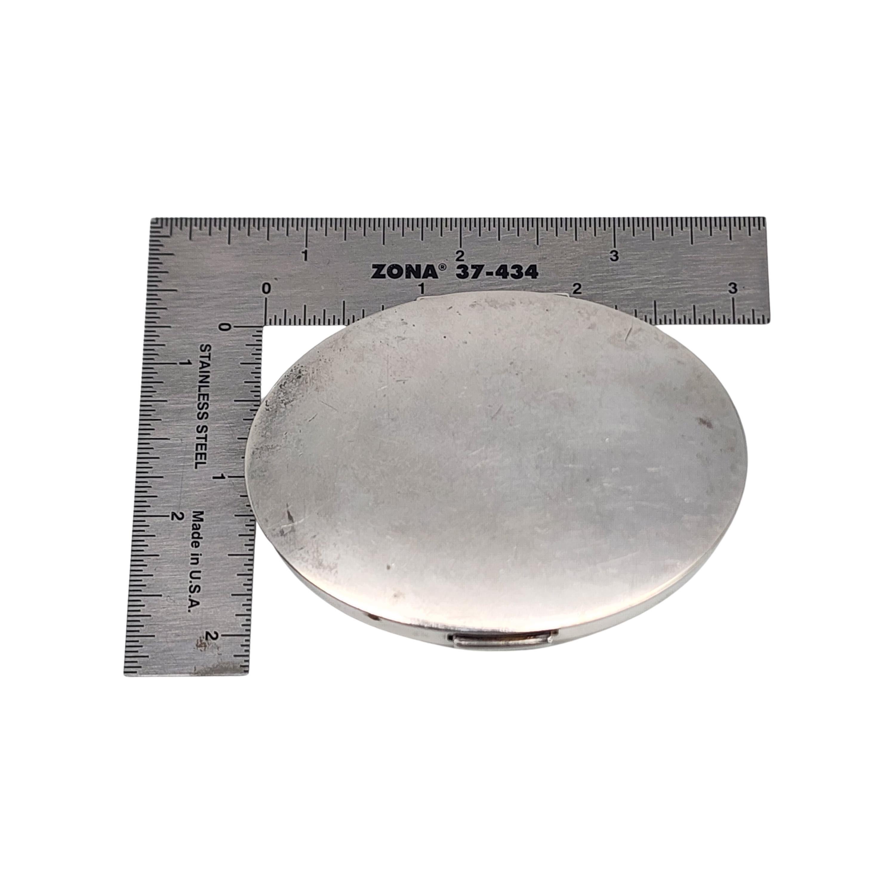 Dunhill, compact miroir ovale en argent sterling n° 16887 en vente 6