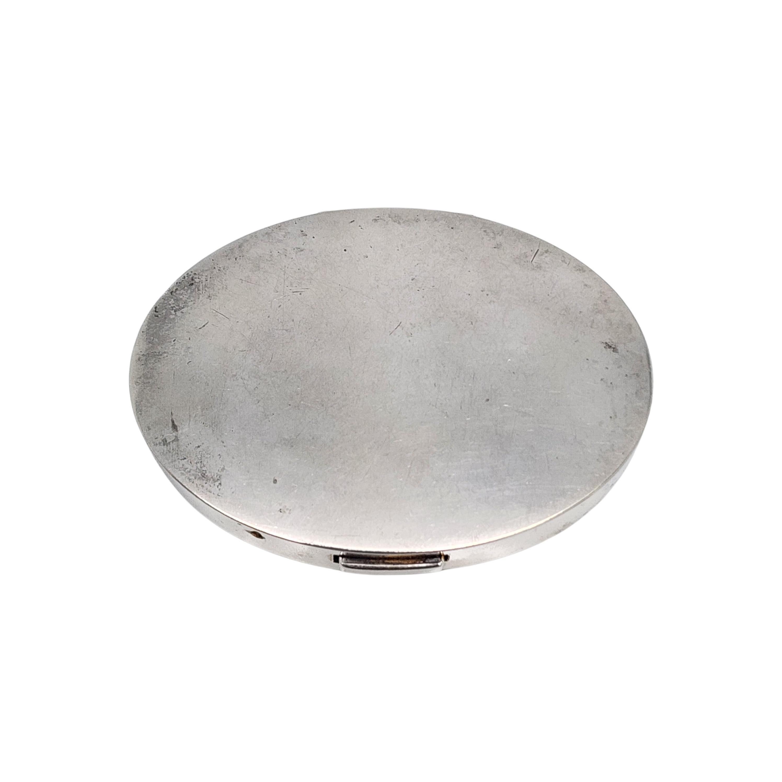Dunhill, compact miroir ovale en argent sterling n° 16887 en vente 1