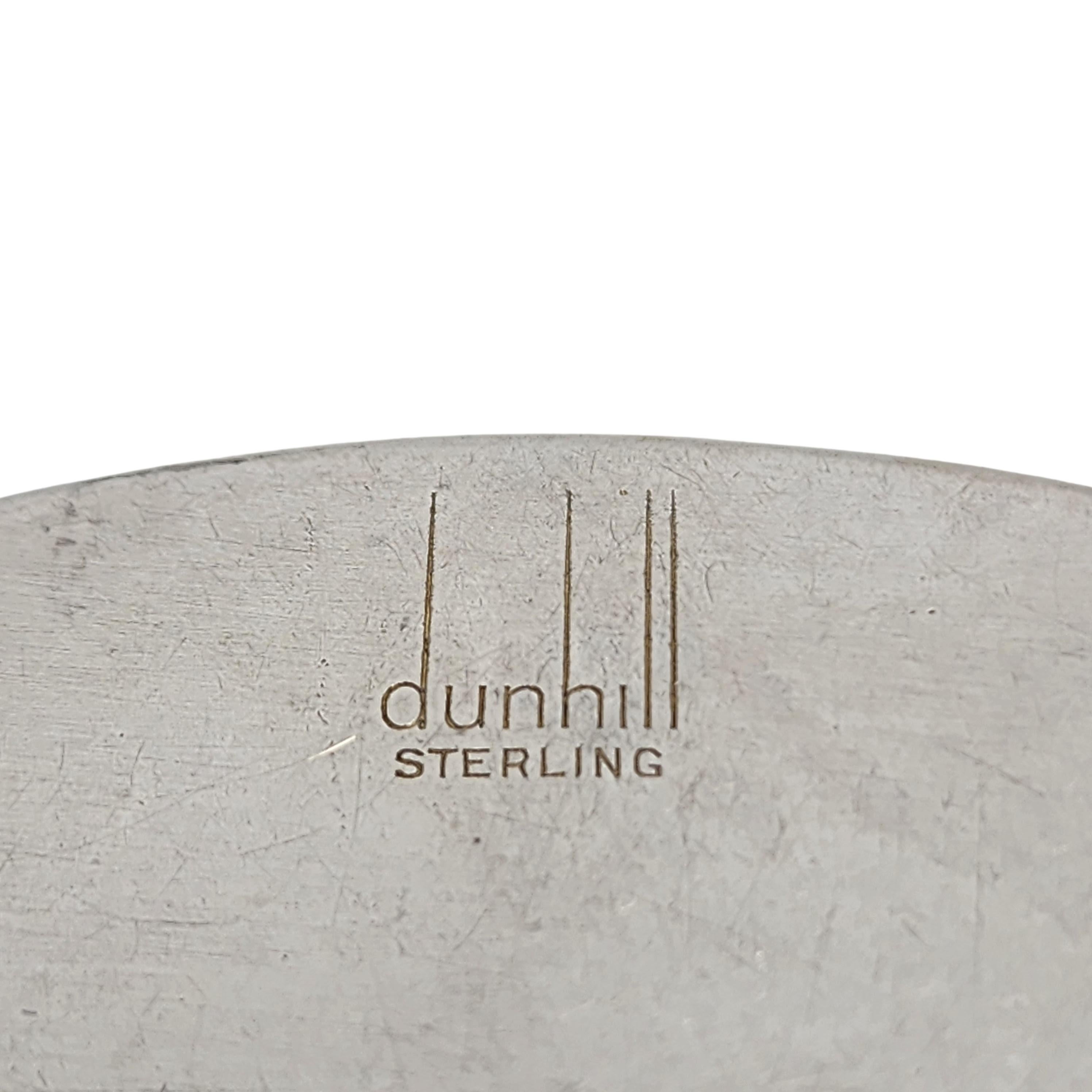 Dunhill Sterling Silver Oval Mirror Compact #16887 For Sale 2