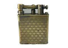 Dunhill Unique Liftarm Iconic Petrol Cigarette Lighter With Art Deco Pattern