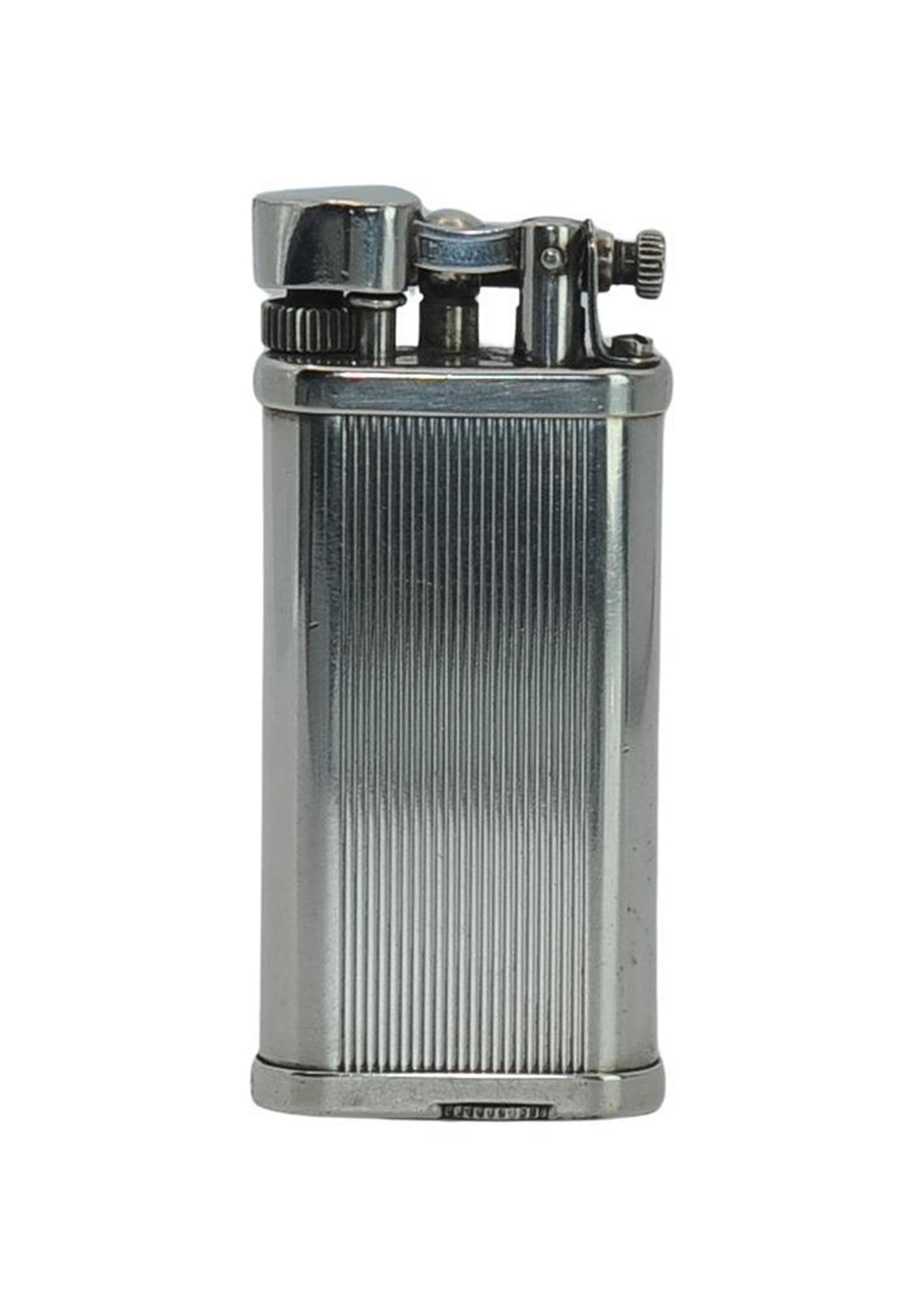 Dunhill Unique Silver Plated Lift Arm Cigarette Lighter With Dunhill Box (Accendisigari a braccio sollevabile placcato in argento con scatola Dunhill) in vendita 3