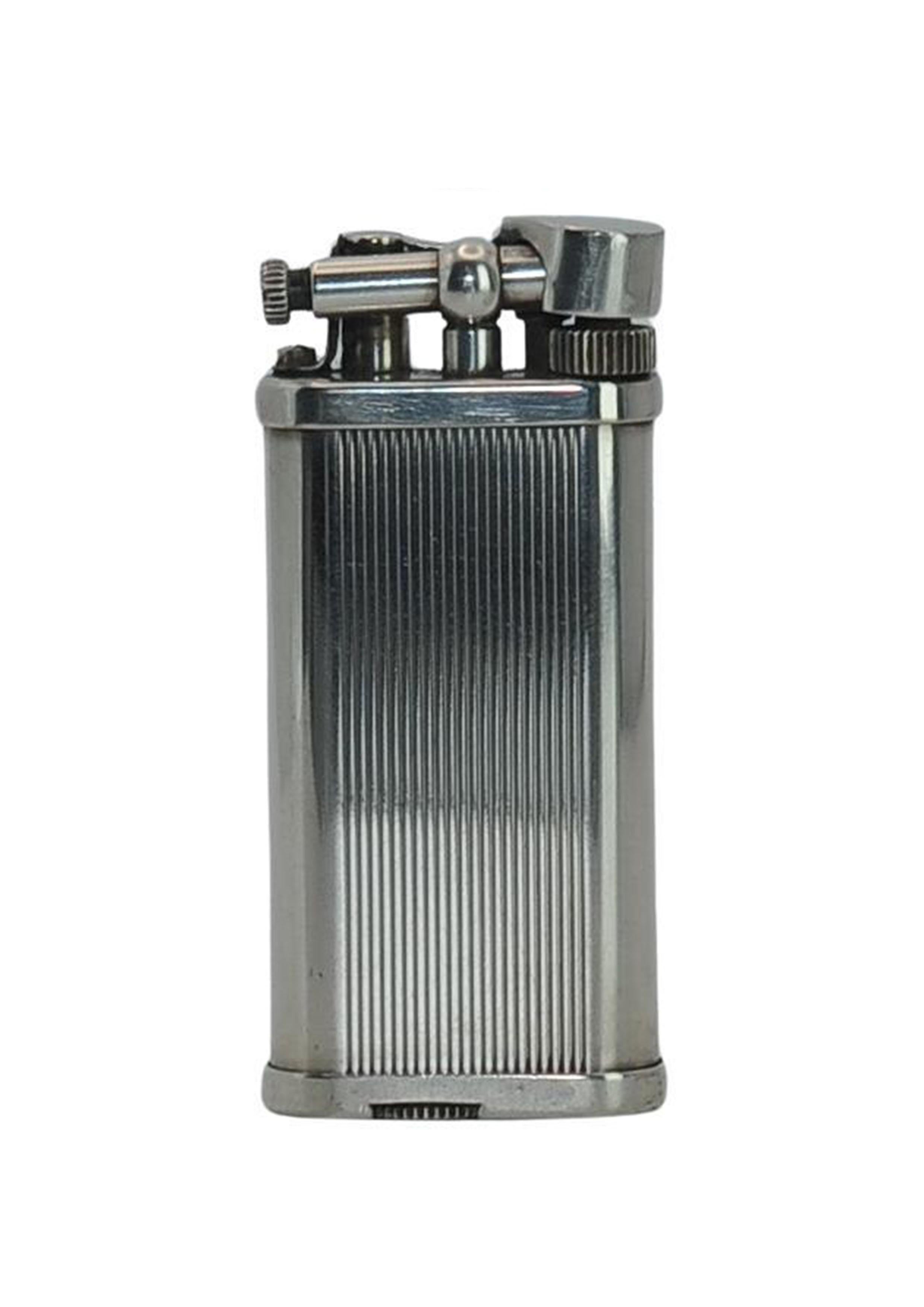 Dunhill Unique Silver Plated Lift Arm Cigarette Lighter With Dunhill Box (Accendisigari a braccio sollevabile placcato in argento con scatola Dunhill) in vendita 5