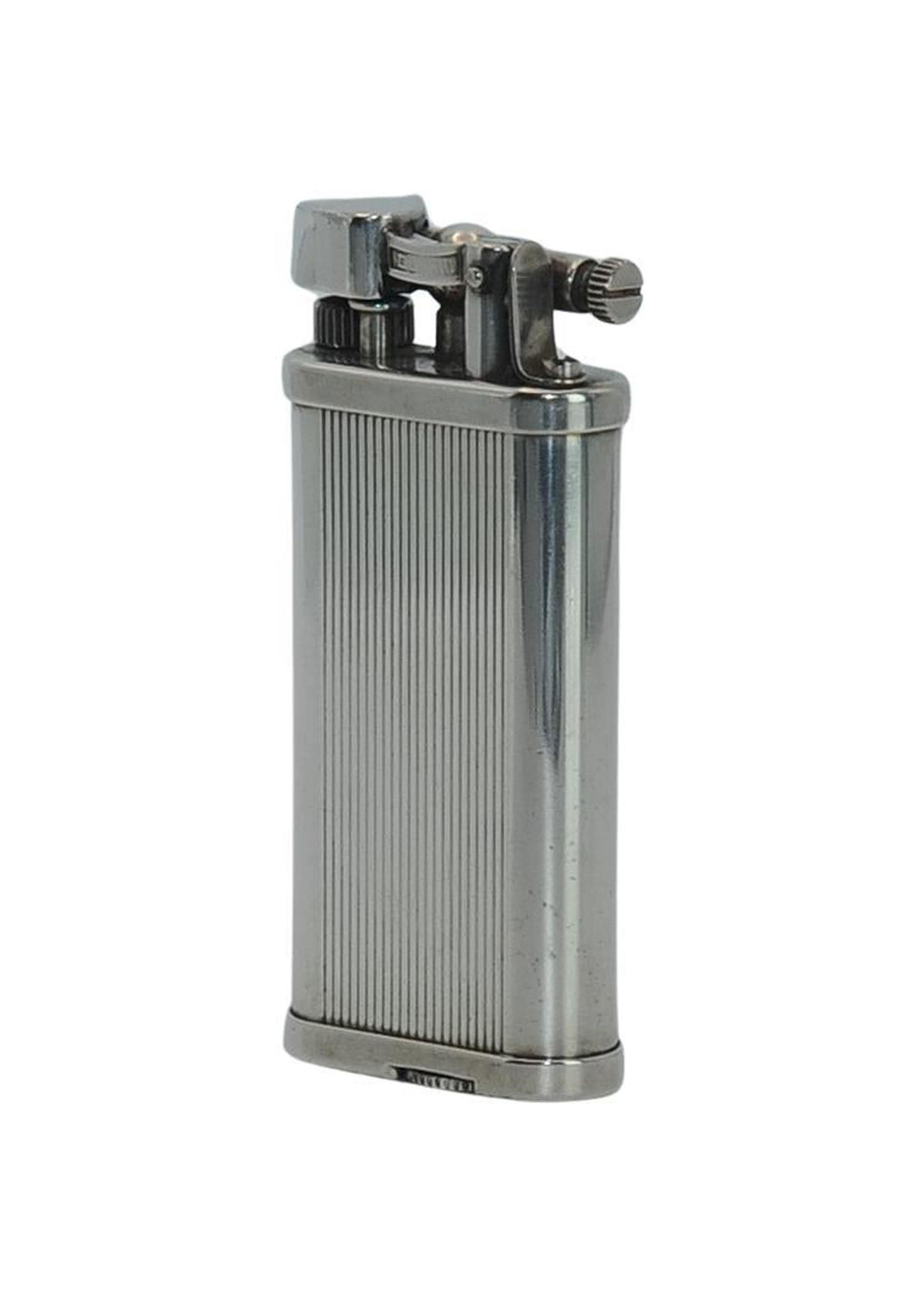 Dunhill Unique Silver Plated Lift Arm Cigarette Lighter With Dunhill Box (Accendisigari a braccio sollevabile placcato in argento con scatola Dunhill) in vendita 7