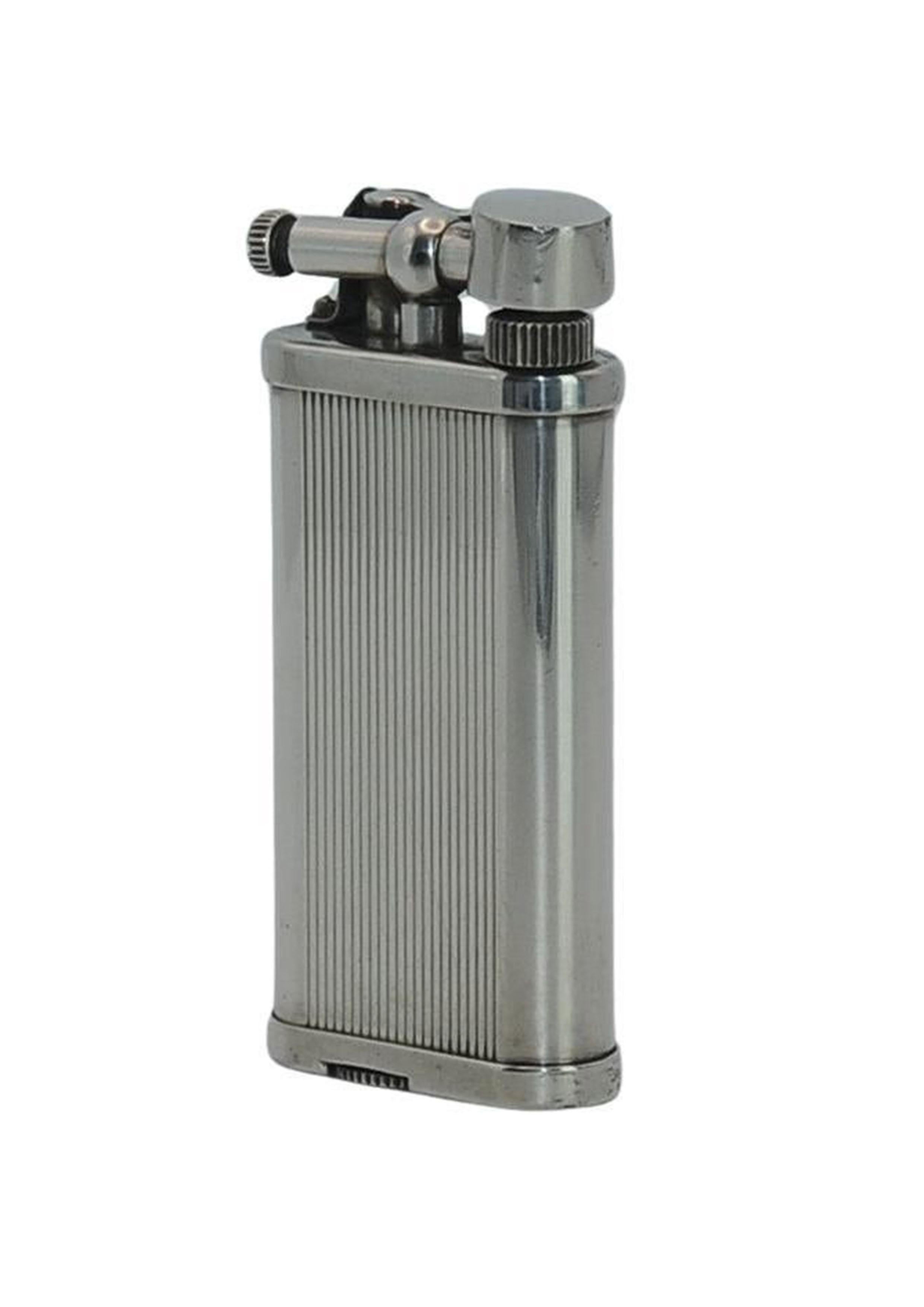 Dunhill Unique Silver Plated Lift Arm Cigarette Lighter With Dunhill Box (Accendisigari a braccio sollevabile placcato in argento con scatola Dunhill) in vendita 2