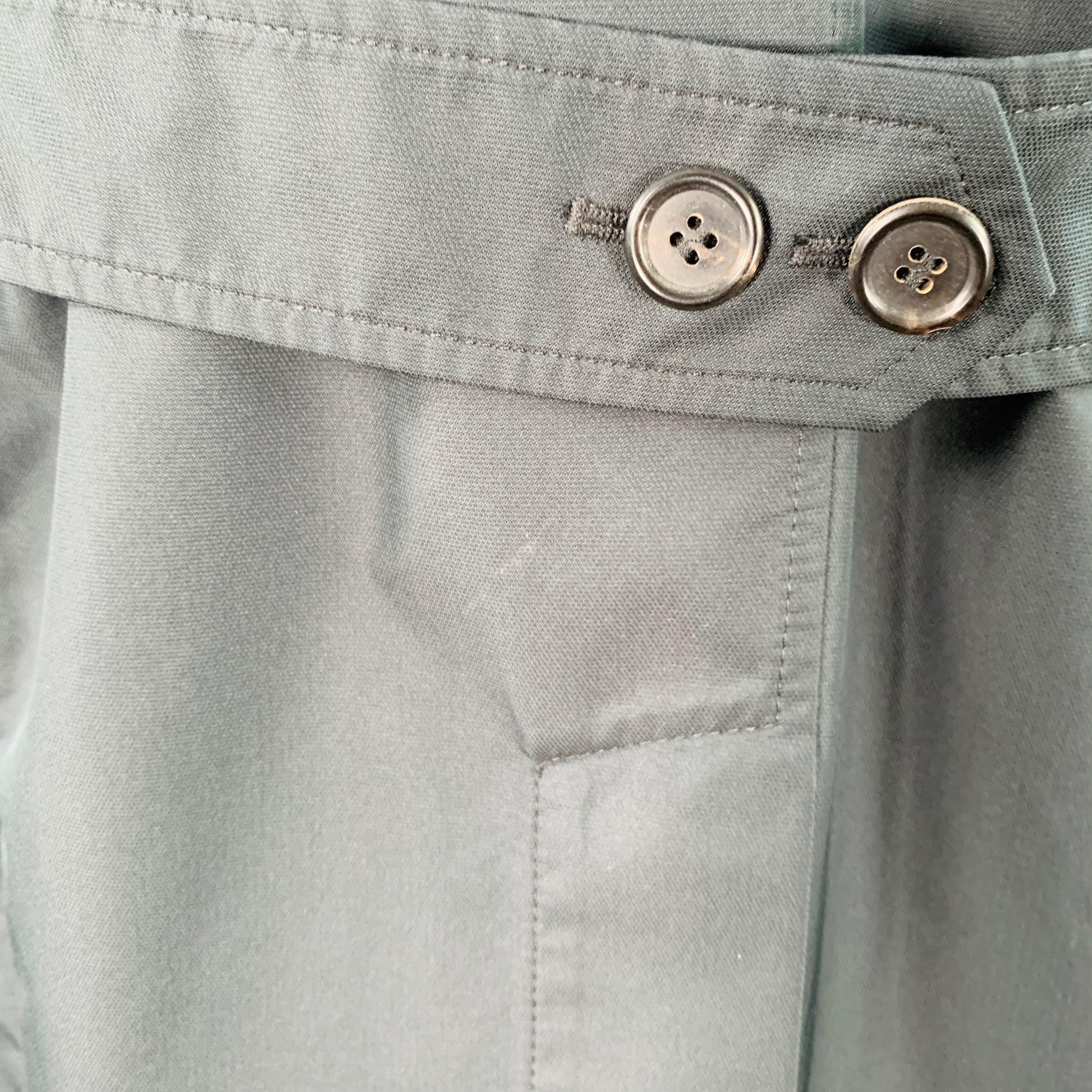 DUNHILL Vintage FW09 Taglia 42 Trench nero doppiopetto In condizioni ottime in vendita a San Francisco, CA