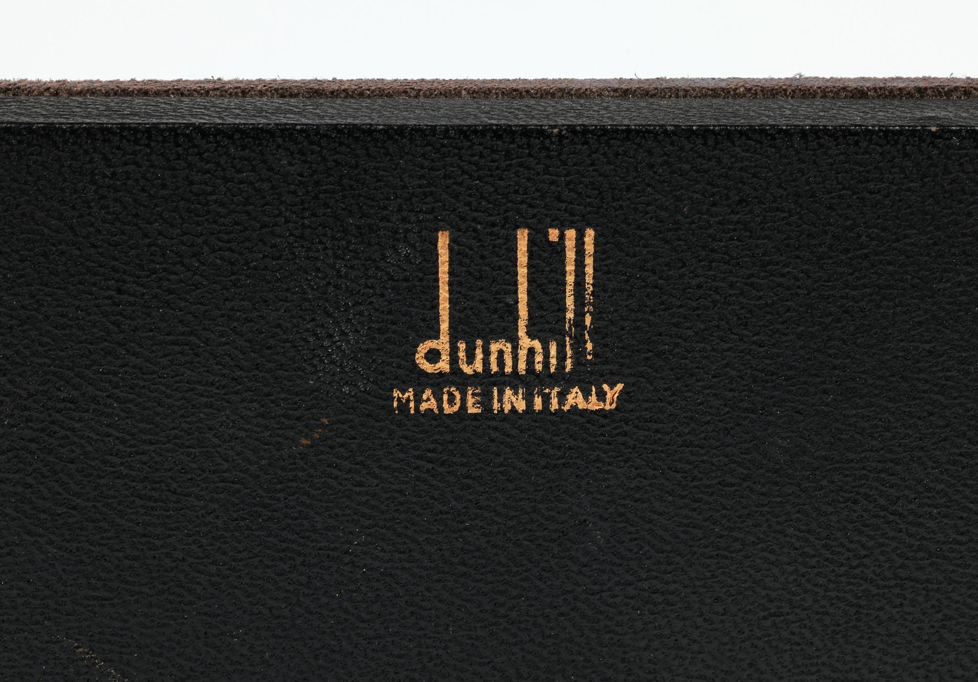Dunhill Vintage Mid-Century Boxed Leather Easel-Back Bilderrahmen im Angebot 4