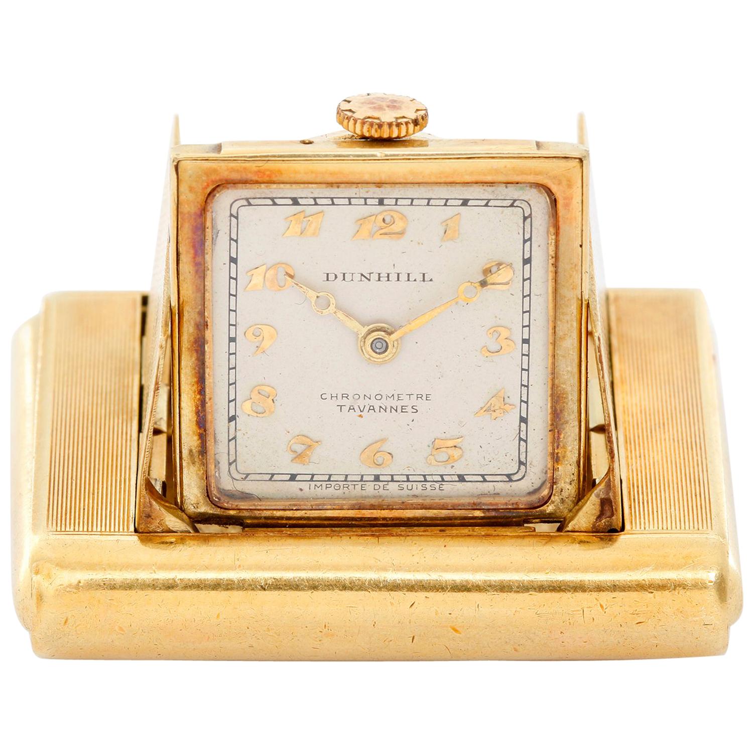 Dunhill Yellow Gold Art Deco Manual Purse Watch