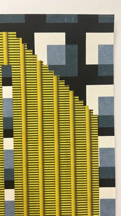 Abstract Sculpture, Mixed Media on Paper, 2010s, Unframed